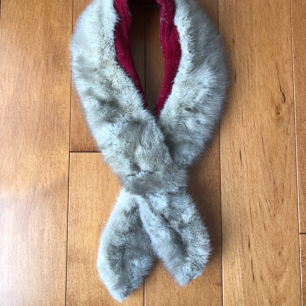 Vintage Grey Fur Stole